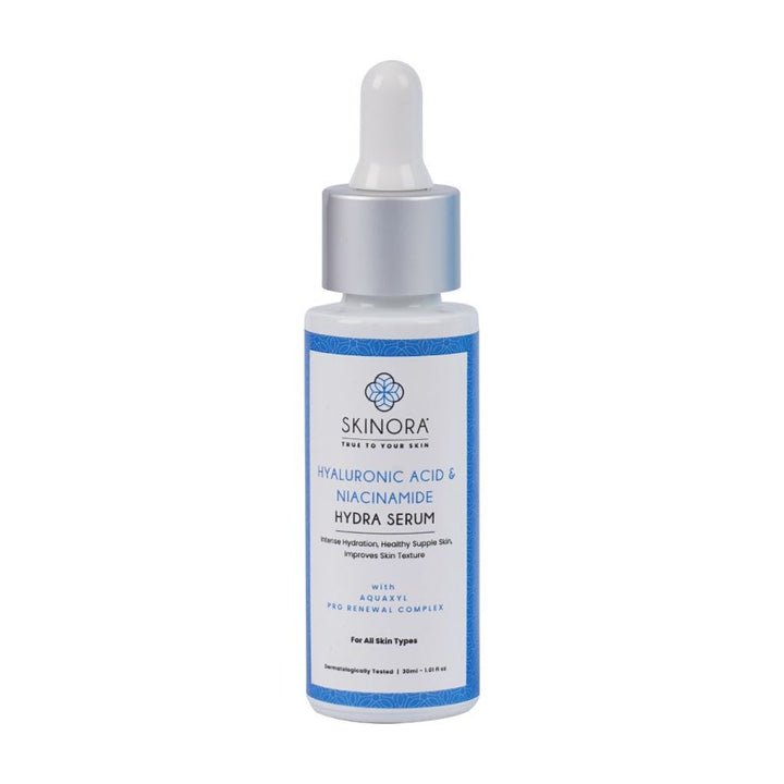 Skinora Hyaluronic Acid & Niacinamide Hydra Serum| For Intense Hydration and Healthy Supple Skin| For All Skin Types