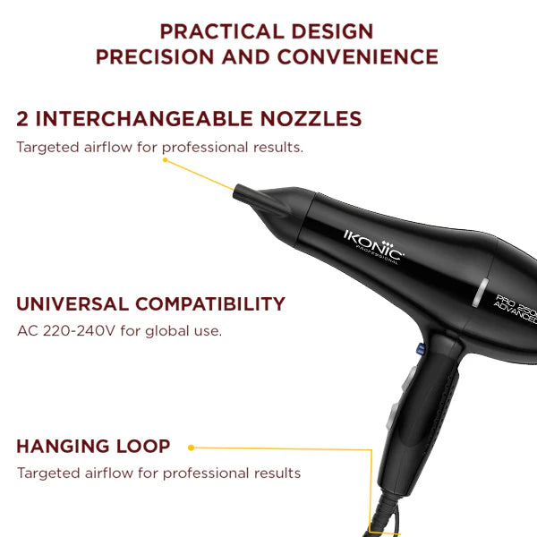 Ikonic Professional Pro 2500+ Advanced Hair Dryer