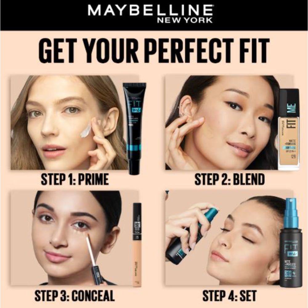 Maybelline New York Fit Me Matte+Poreless 16H Oil Control Foundation With SPF 22 PA++ (30ml)
