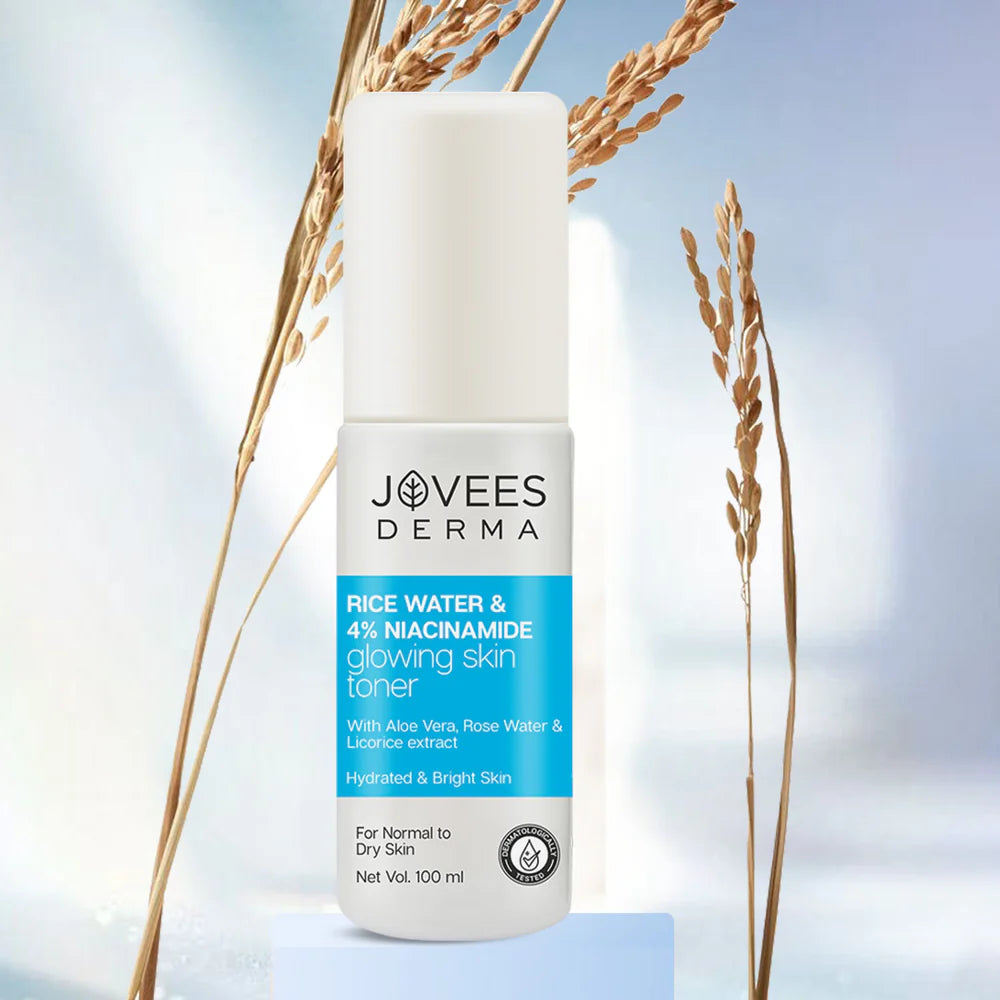 Jovees Derma Rice Water & 4% Niacinamide Glowing Skin Toner-100 ml