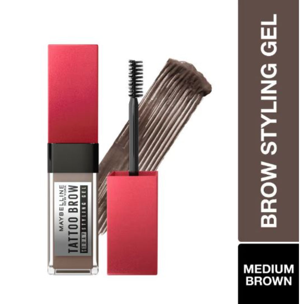 Maybelline New York Tattoo Brow 3-Day Gel, Water & Smudgeproof Lasts Up To 36H (6ml)