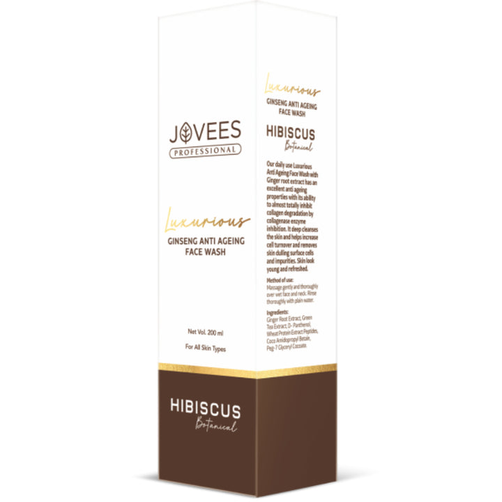 Jovees Professional Ginseng Anti Ageing Face Wash | Brightening 200 ML