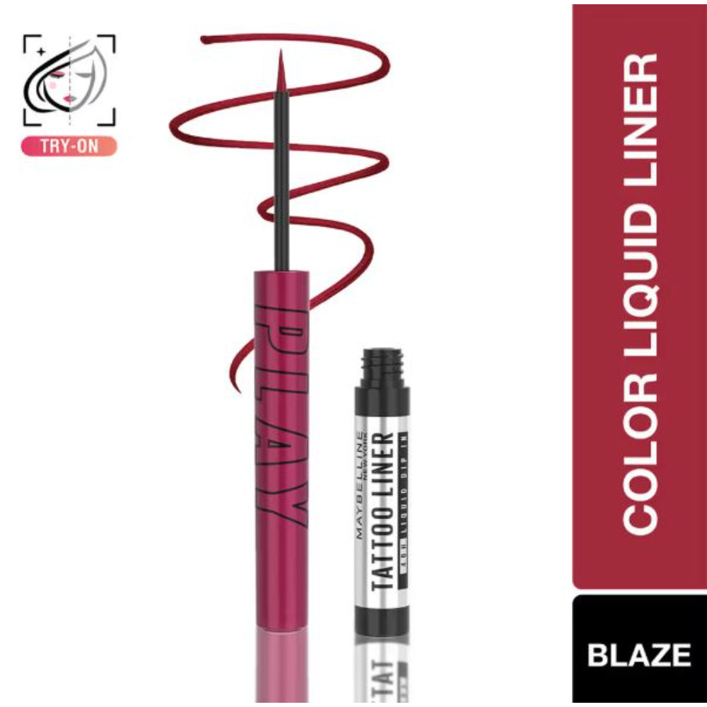 Maybelline New York Tattoo Play Burgundy Liquid Eyeliner (2.1ml)