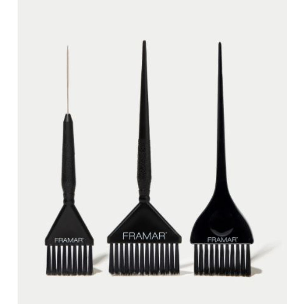 Framar - Family Pack Brush Set Black - 3 Pack