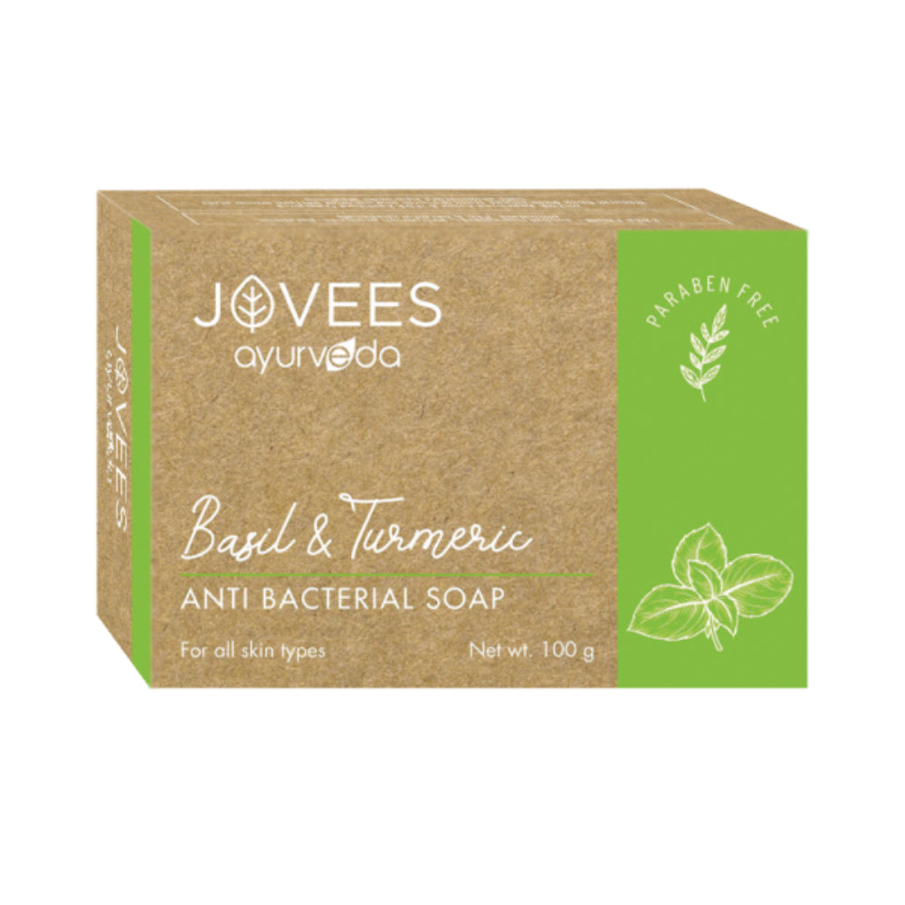 Jovees Basil & Turmeric Anti Bacterial Soap