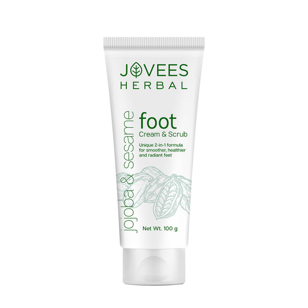 Jovees Foot Care Cream & Scrub | 2-in-1 Formula | Hydrates & Heals