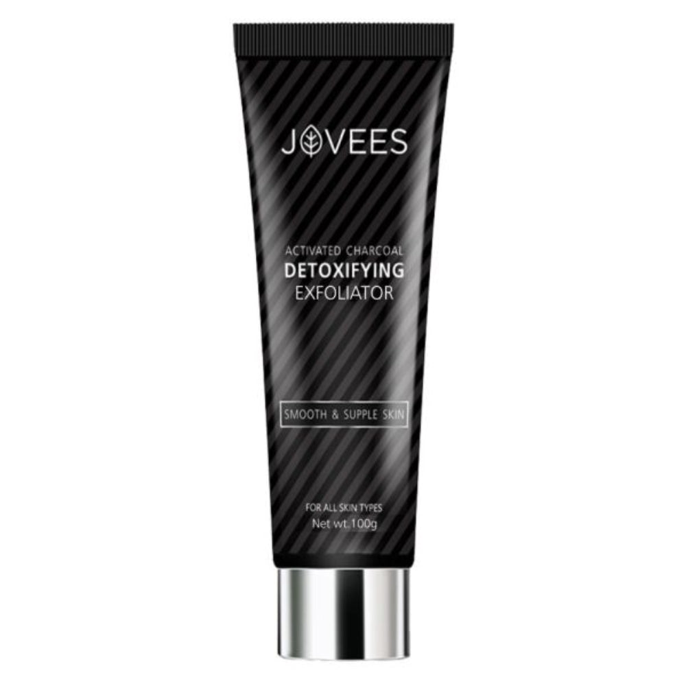 Jovees Activated Charcoal Detoxifying Exfoliator | Soft & Hydrated Skin