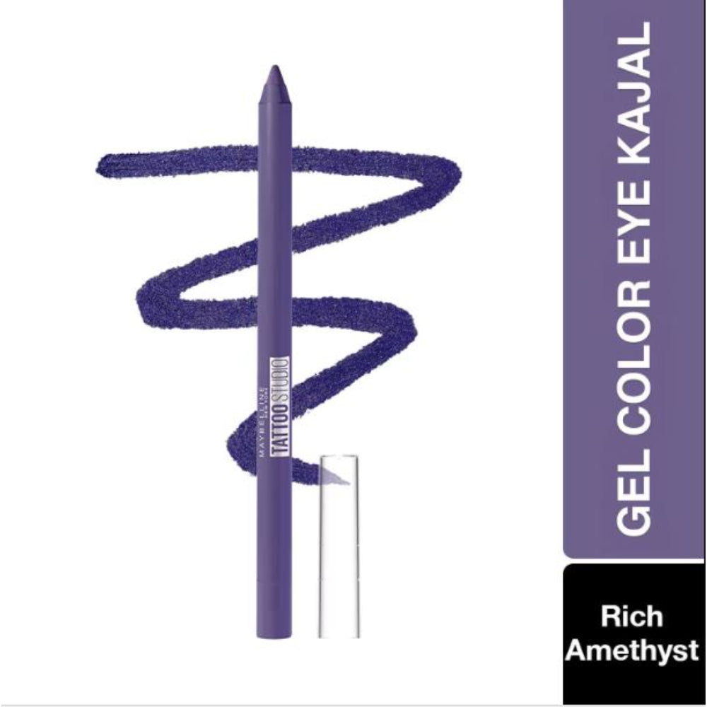 Maybelline New York Tattoo Studio Color Gel Eyeliner Pencil, Lasts Up To 36H (1.2g)