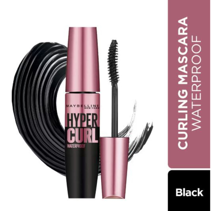 Maybelline New York Hypercurl Waterproof Mascara, Smudge & Highly Pigmented (9.2 ml)