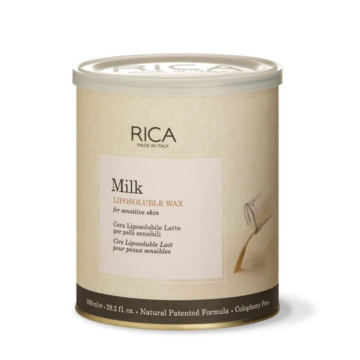 Rica Milk Liposoluble Painless Hair Removal Wax For Men & Women|Quick & Easy Tan Removal Waxing for Sensitive Skin| 800 ml, Pack of 1