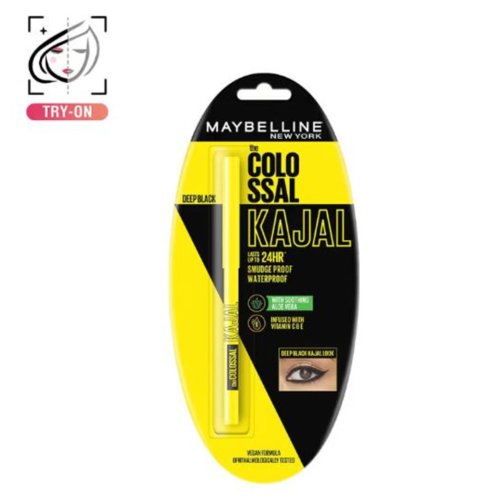 Maybelline New York The Colossal Kajal, Smudgeproof & Waterproof Lasts Up To 24H (0.35g)