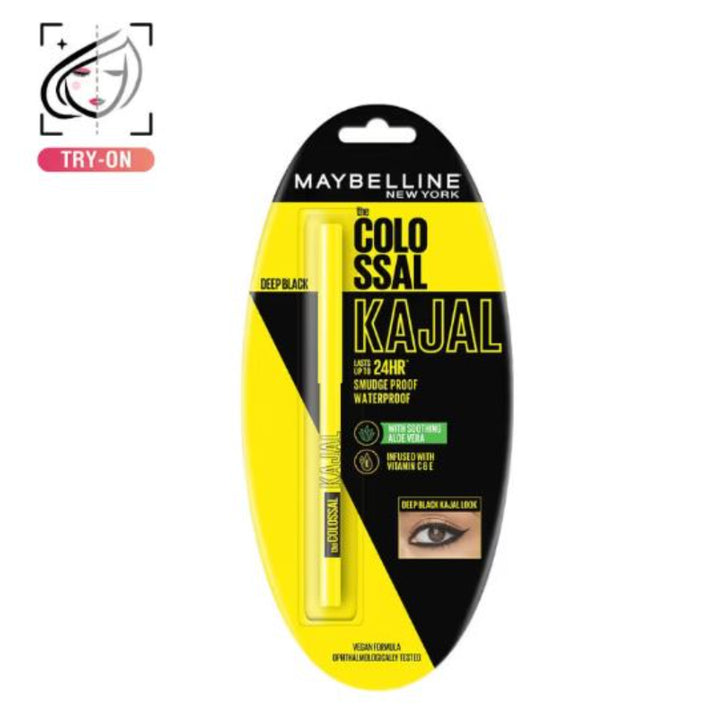 Maybelline New York The Colossal Kajal, Smudgeproof & Waterproof Lasts Up To 24H (0.35g)