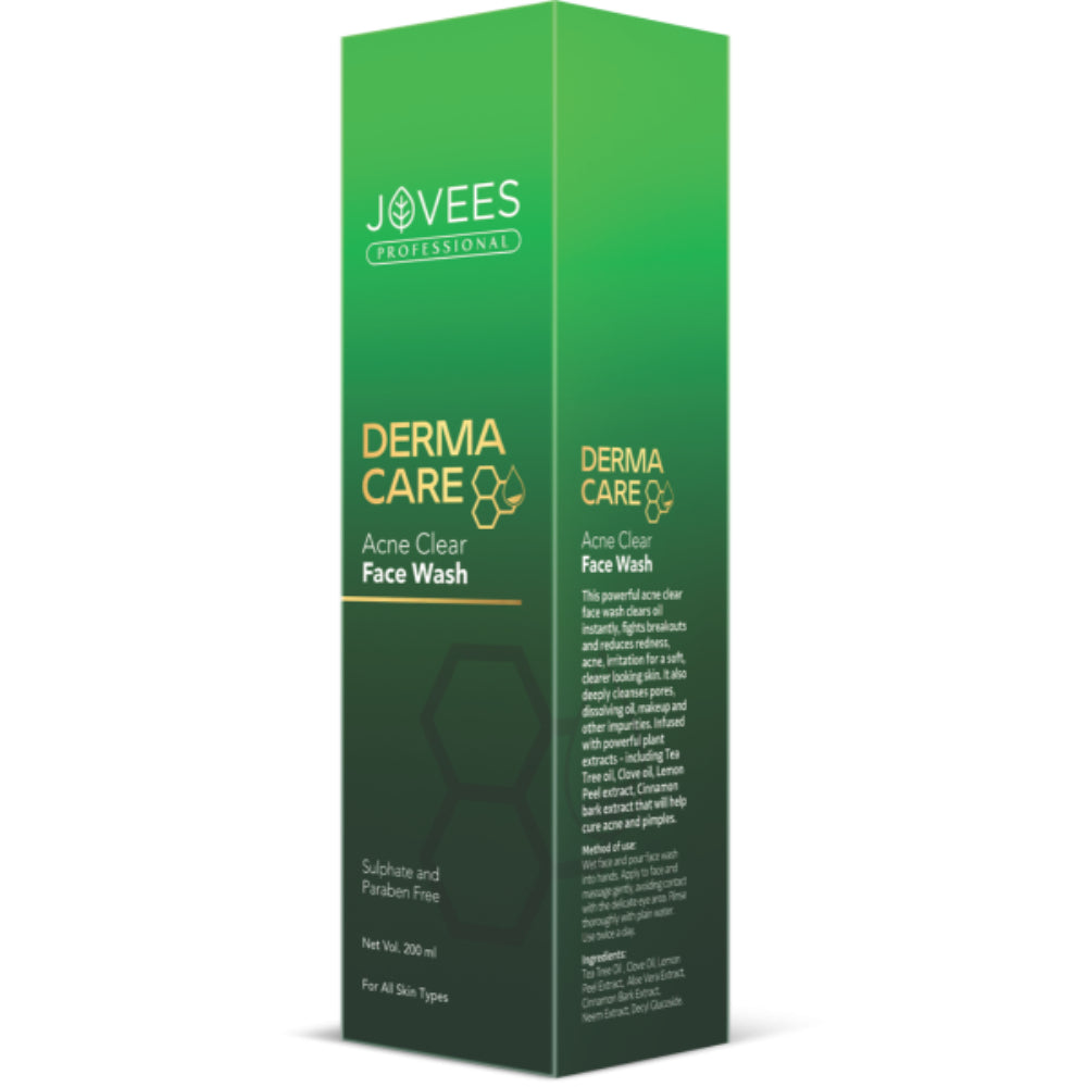 Jovees Derma Care Acne Clear Face Wash For Oily & Acne Prone Skin 200 ML
