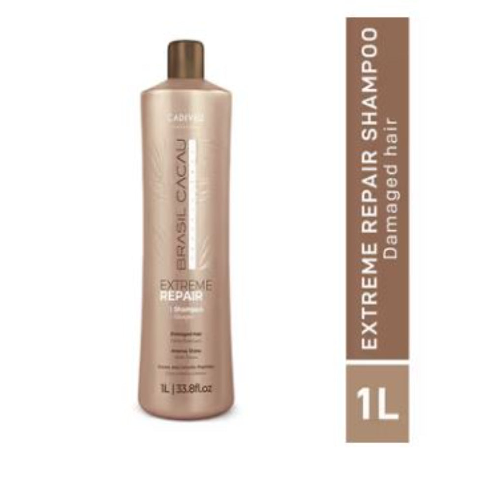 Cadiveu - Brasil Cacau Professional Extreme Repair Shampoo Sulfate Free For Damaged Hair (1000ml)