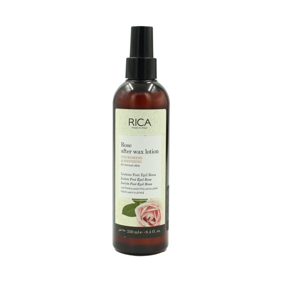 Rica Rose After Wax Lotion – 250 ml | Soothing & Hydrating Post-Wax Skin Care with Natural Rose Extract