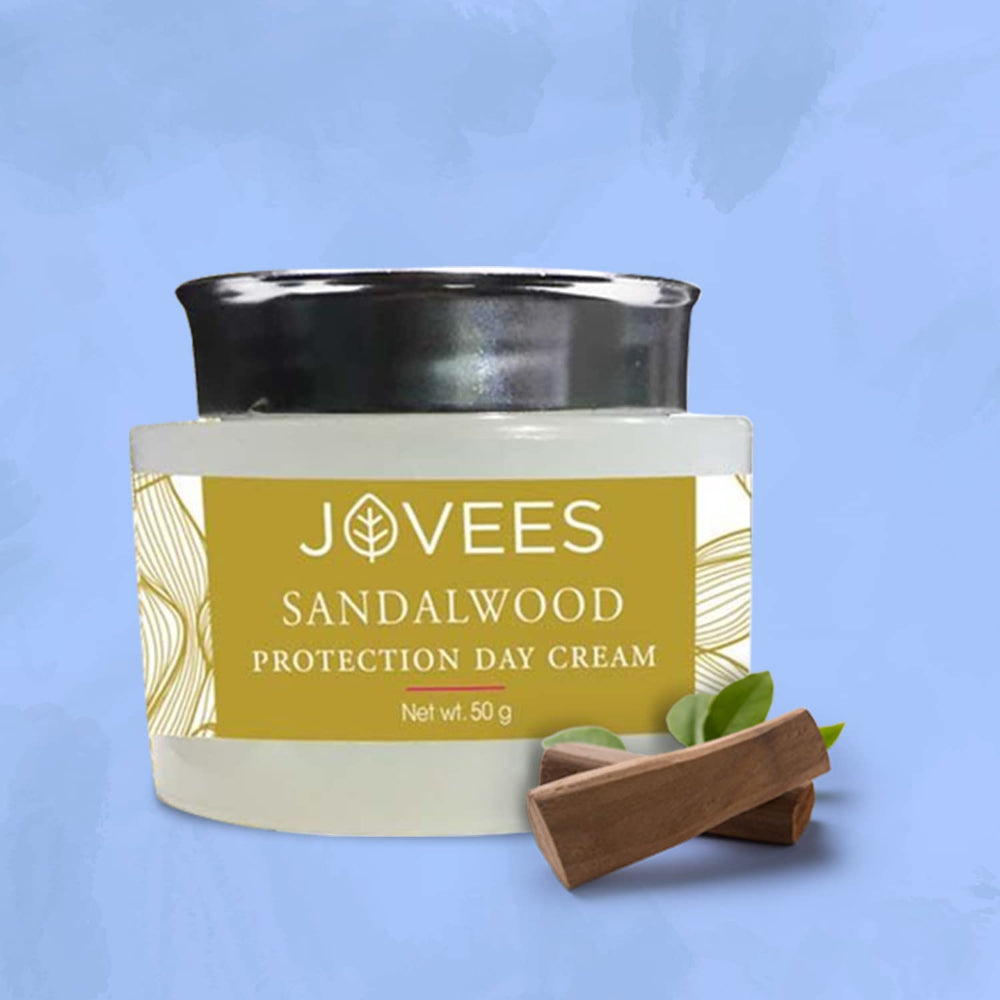 Jovees Sandalwood Protection Day Cream | Oily, Sensitive Skin | SPF 20 50 g