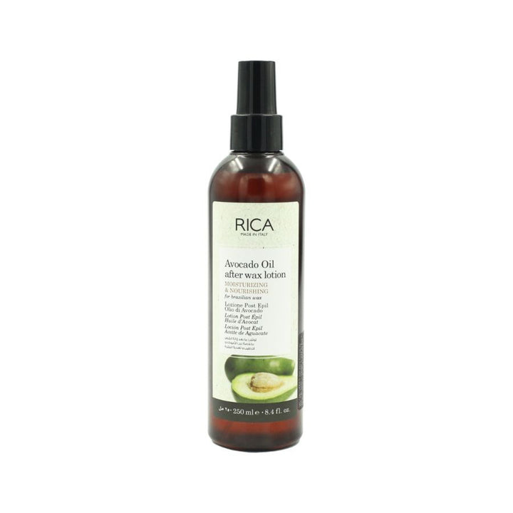 Rica Avocado Oil After Wax Lotion for Men & Women – Moisturizing & Soothing Post-Wax Care (250 ml) | Nourishes Sensitive Skin & Removes Wax Residue