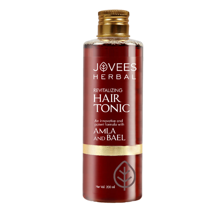 Jovees Revitalising Amla & Bael Hair Tonic | Long, Strong & Thick Hair