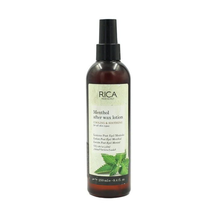 Rica Menthol After Wax Lotion for Men & Women with All Type Body Skin Care | Natural Ingredients - 250ml