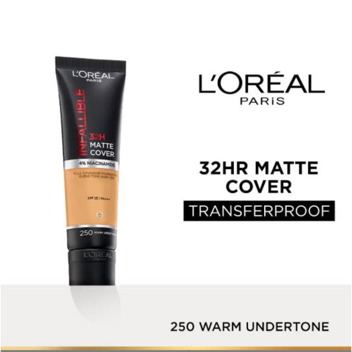 L'Oreal Paris Infallible 32H Matte Cover Liquid Foundation (30 ml)