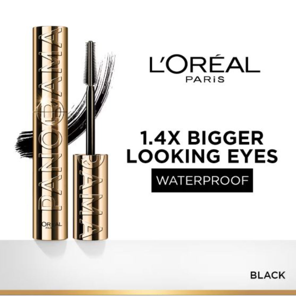 L'Oreal Paris Voluminous Panorama Waterproof Mascara Volumizing, Clump Free, Smudge free (9.4ml)