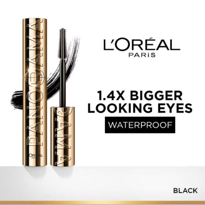 L'Oreal Paris Voluminous Panorama Waterproof Mascara Volumizing, Clump Free, Smudge free (9.4ml)