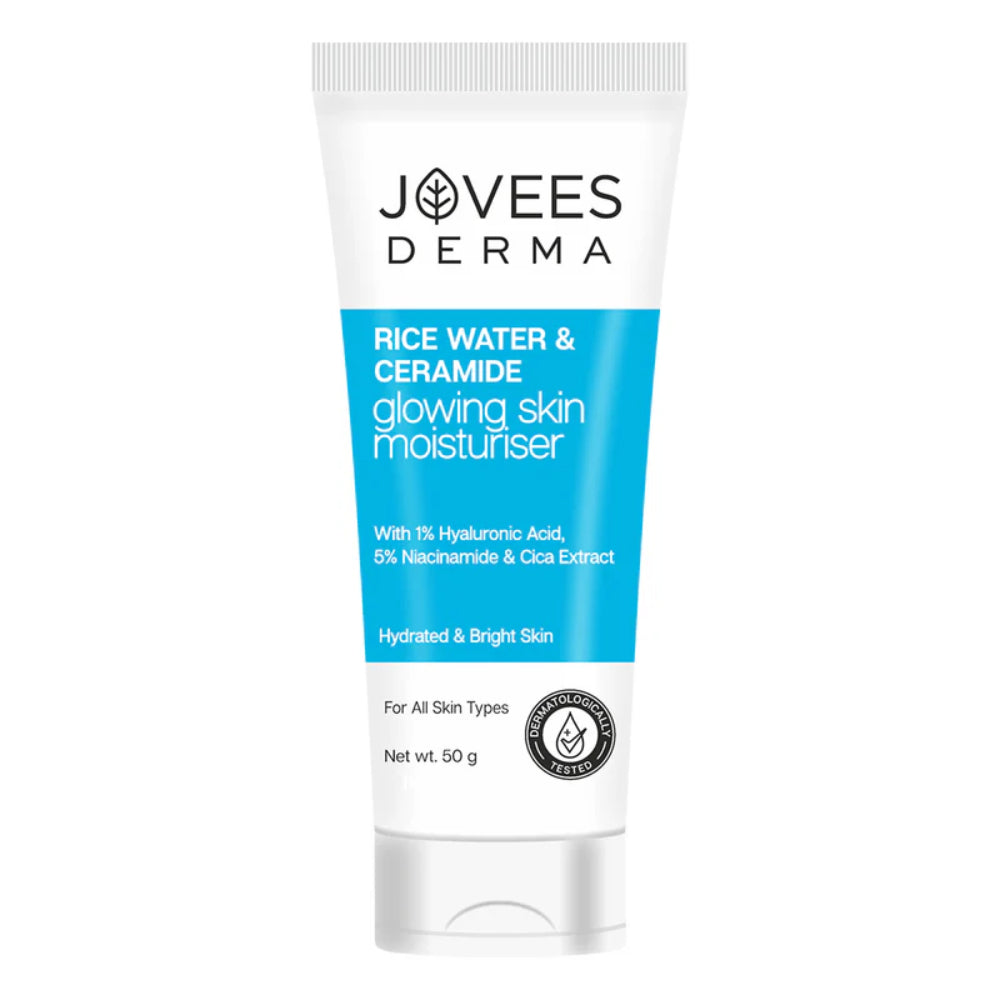 Jovees Derma Rice Water & Ceramide Glowing Skin Moisturiser-50 g
