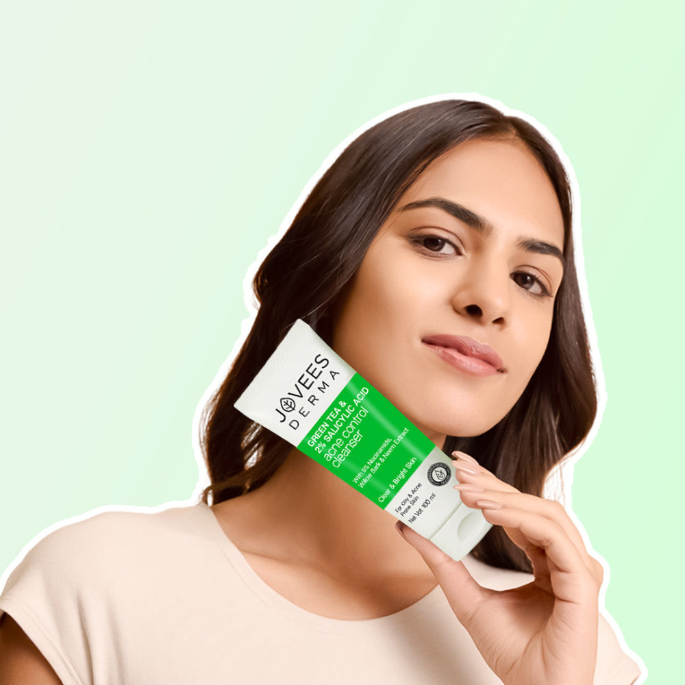 Jovees Derma Green Tea & 2% Salicylic Acid Acne Control Cleanser-100 ml