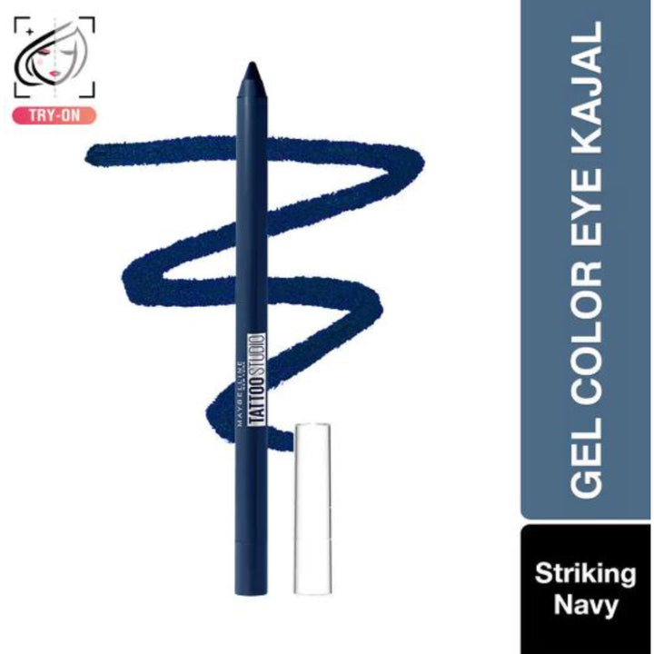 Maybelline New York Tattoo Studio Color Gel Eyeliner Pencil, Lasts Up To 36H (1.2g)