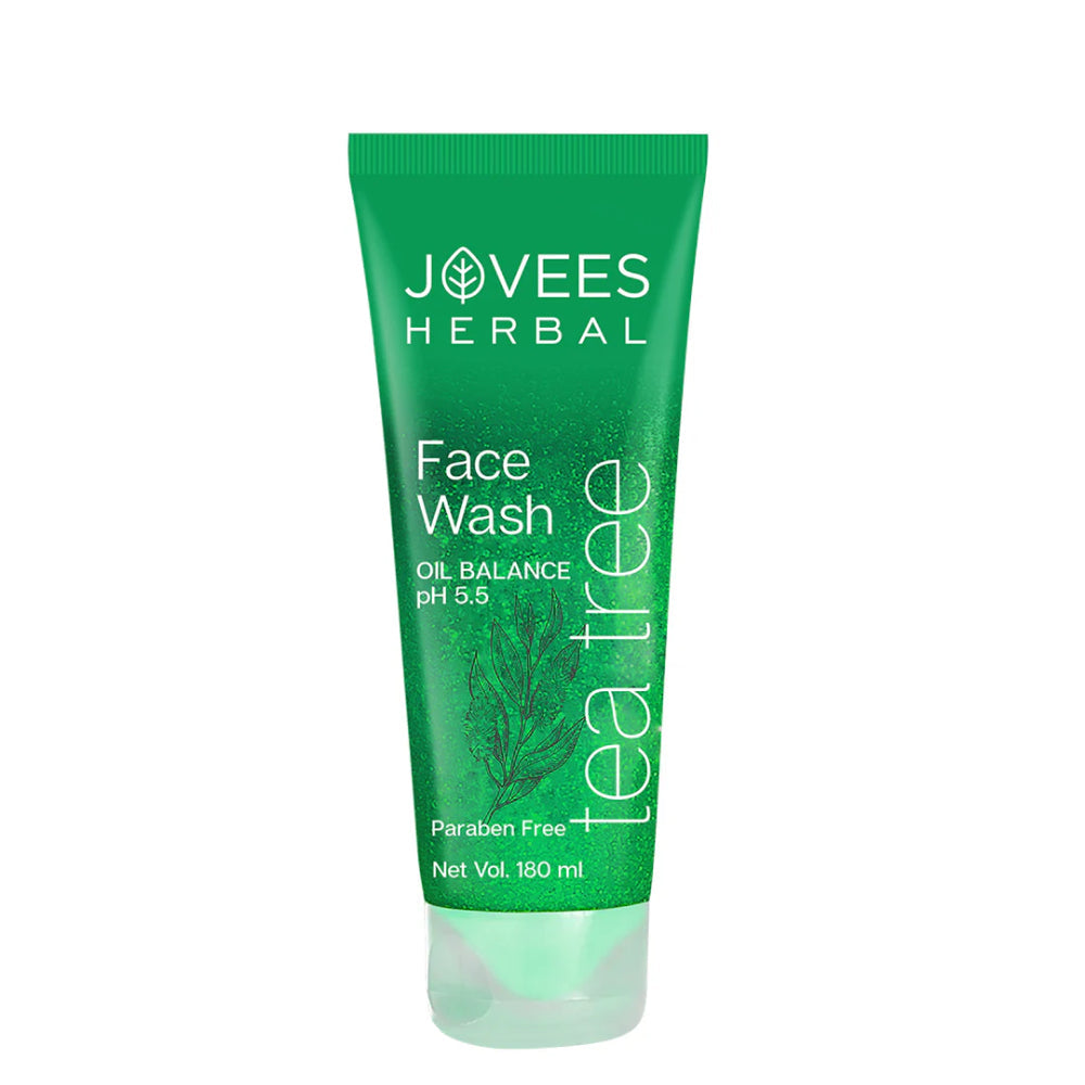 Jovees Tea Tree Oil Control Face Wash | Oily & Acne Prone Skin