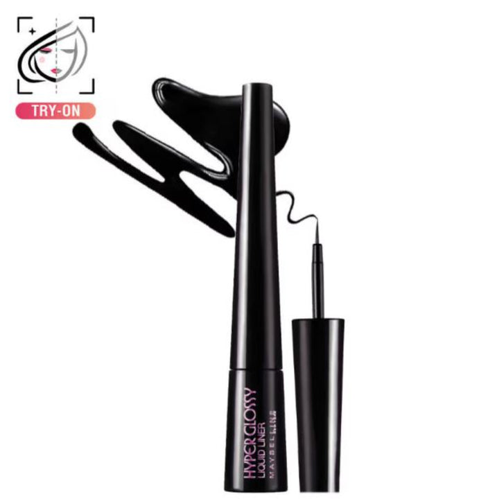 Maybelline New York Hyper Glossy Liquid Liner, Intense Black Smudge Proof & Waterproof (3g)