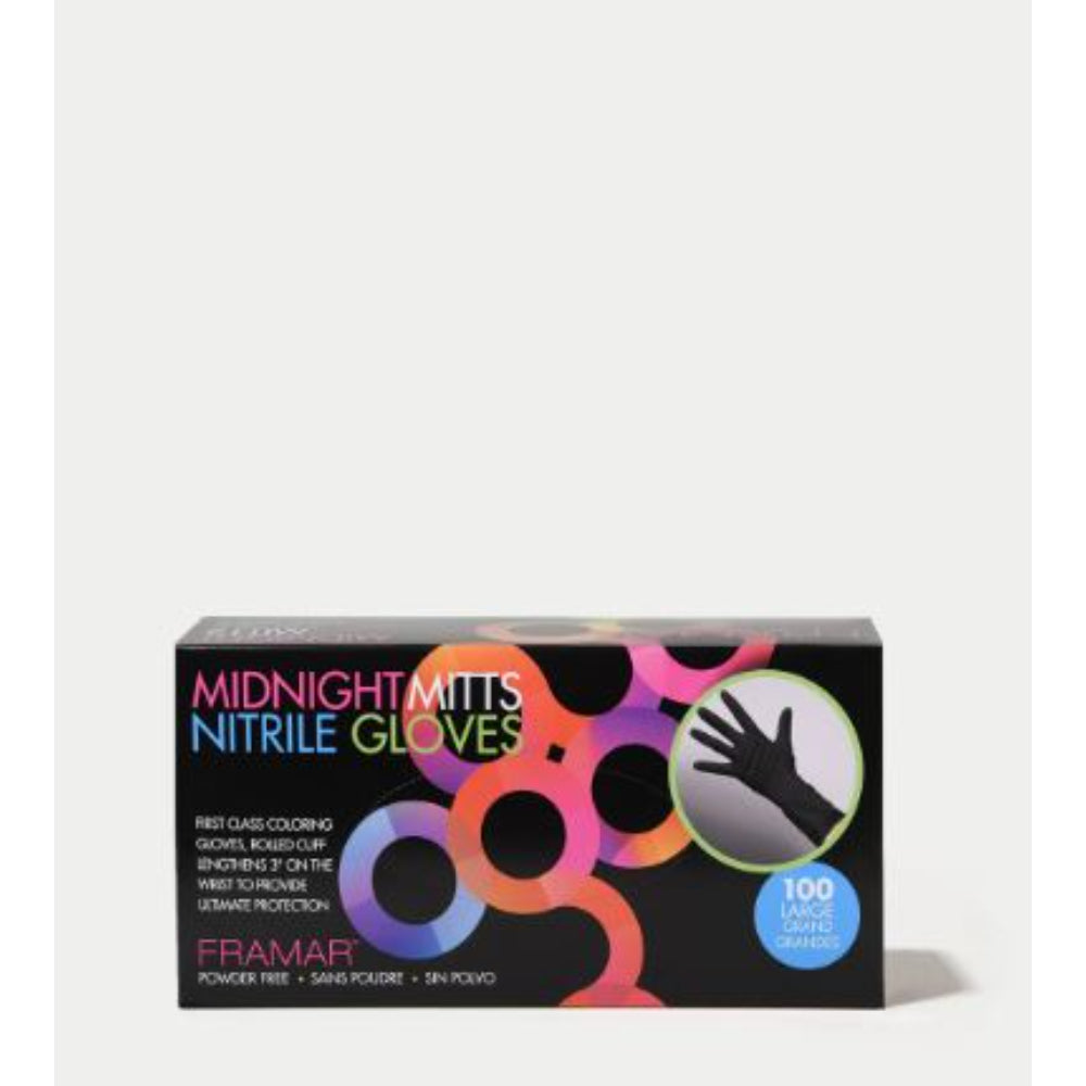 Framar - Midnight Mitts Nitrile Gloves - 100 Count