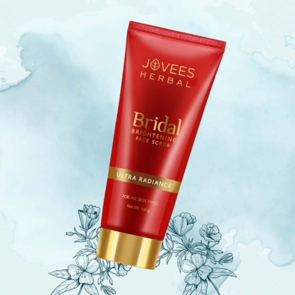 Jovees Bridal Brightening Face Scrub | Turmeric & Pearl Millet Flour