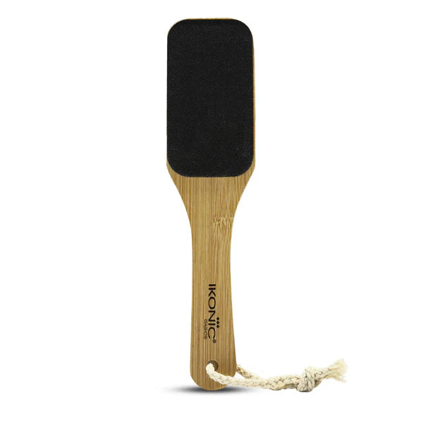 Ikonic Basics Sided Sand Bamboo Foot Scraper  IKB-758C