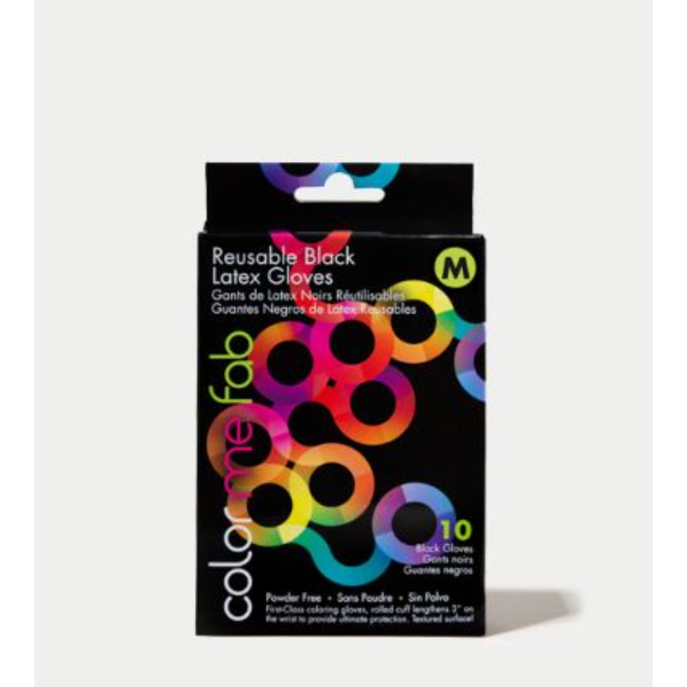 Framar - Reusable Black Latex Gloves (Box of 10)