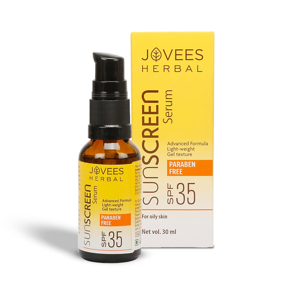 Jovees Sunscreen Face Serum SPF 35 | Aloe Vera & Carrot Extract 30 ml