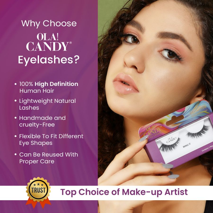 Ola Candy Uptown Girl Human Hair False Lash-202 (1 Pair)