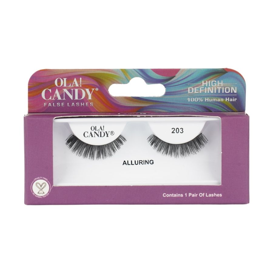 Ola Candy Alluring Human Hair False Lash-203 (1 Pair)