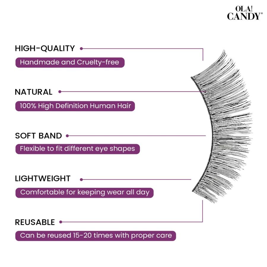 Ola Candy Runway Looks Human Hair False Lash-207 (1 Pair)