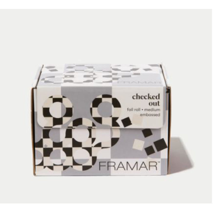 Framar - Checked Out - Embossed Roll 320 ft - choose your own length
