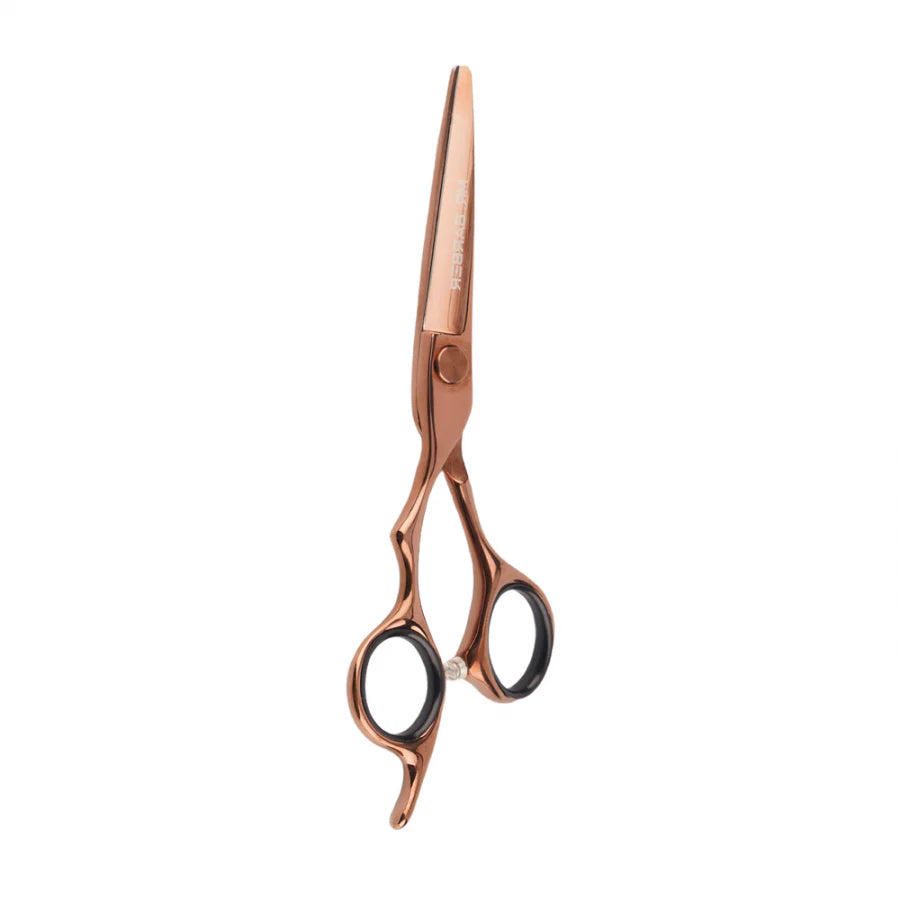 Mr. Barber Classic Copper Titanium Edge Scissors 5.5" (14 cm) | Professional Hair Cutting Shears