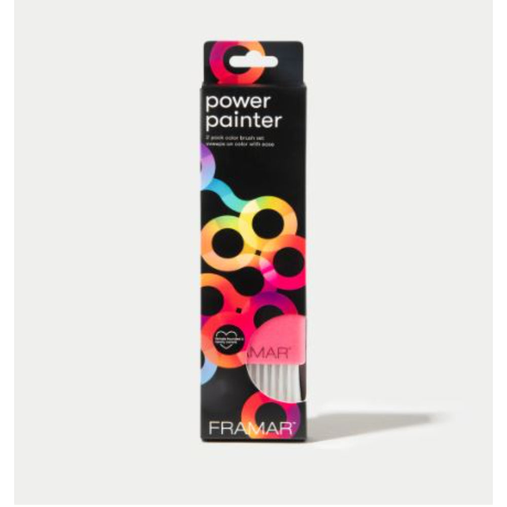 Framar - Power Painter Hair Color Brush - 2 Pack black & pink