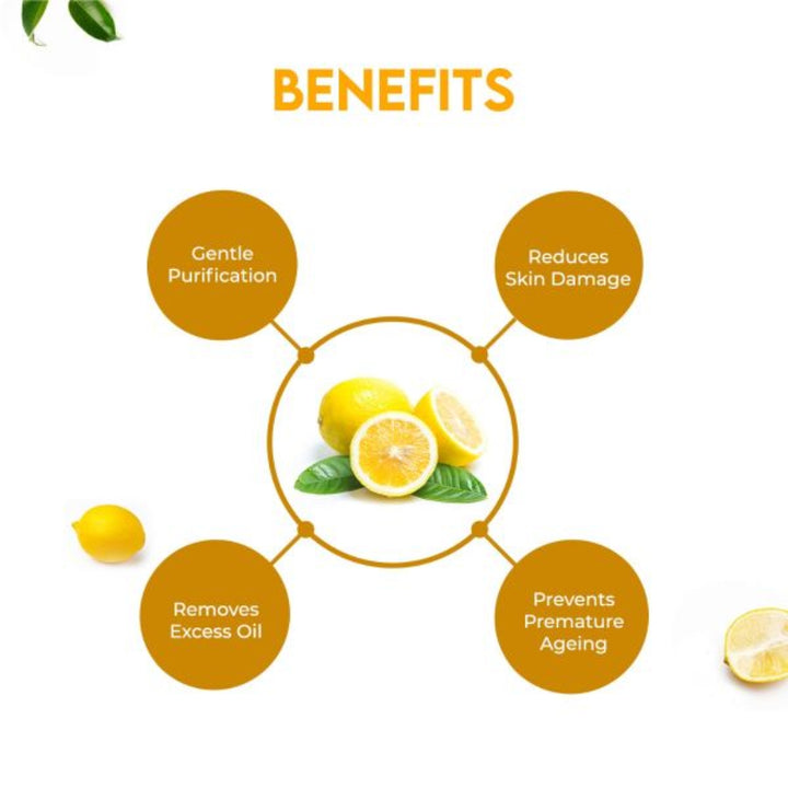 Jovees Lemon Face Wash With Lemon, Orange Peel & Kakadu Plum Extract