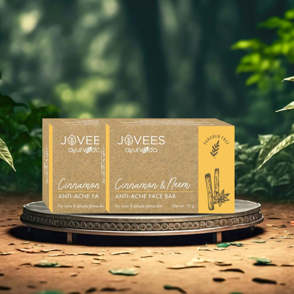 Jovees Cinnamon & Neem Anti Acne Face Bar Soap