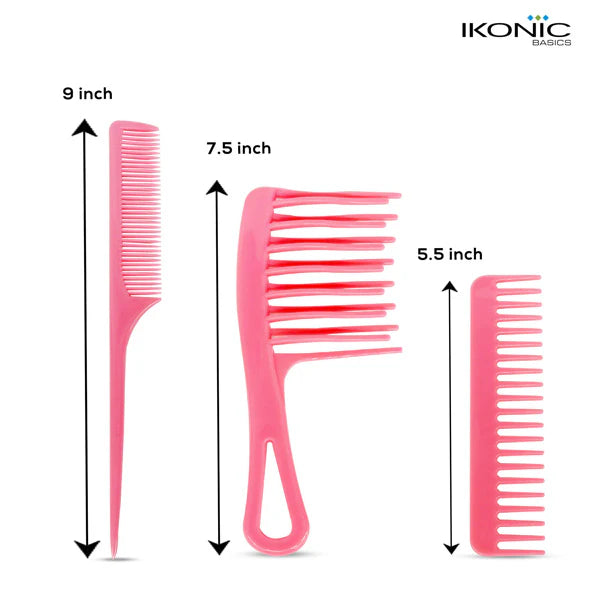 Ikonic Basics 3Pcs Comb Set    IKB-702C