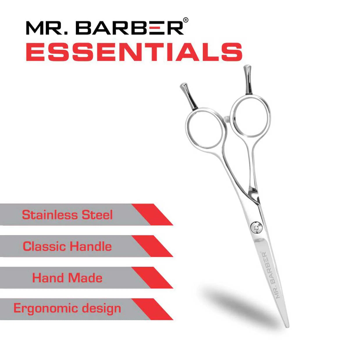 Mr. Barber Essentials Hair Scissors 5.5 Inch (14 cm) MB ES55 | Professional Precision Cutting Shears for Salon & Home Use