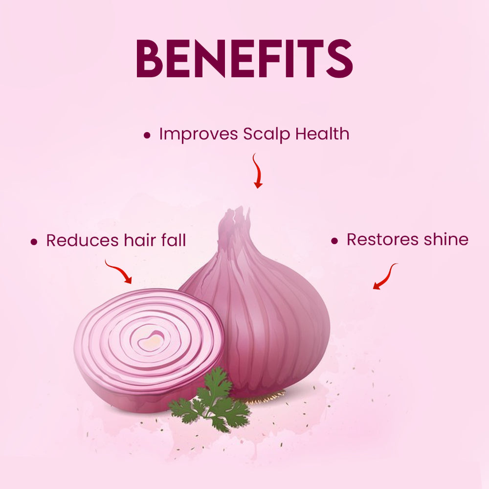 Jovees Red Onion Oil & Bamboo Strengthening Shampoo For Strong hair