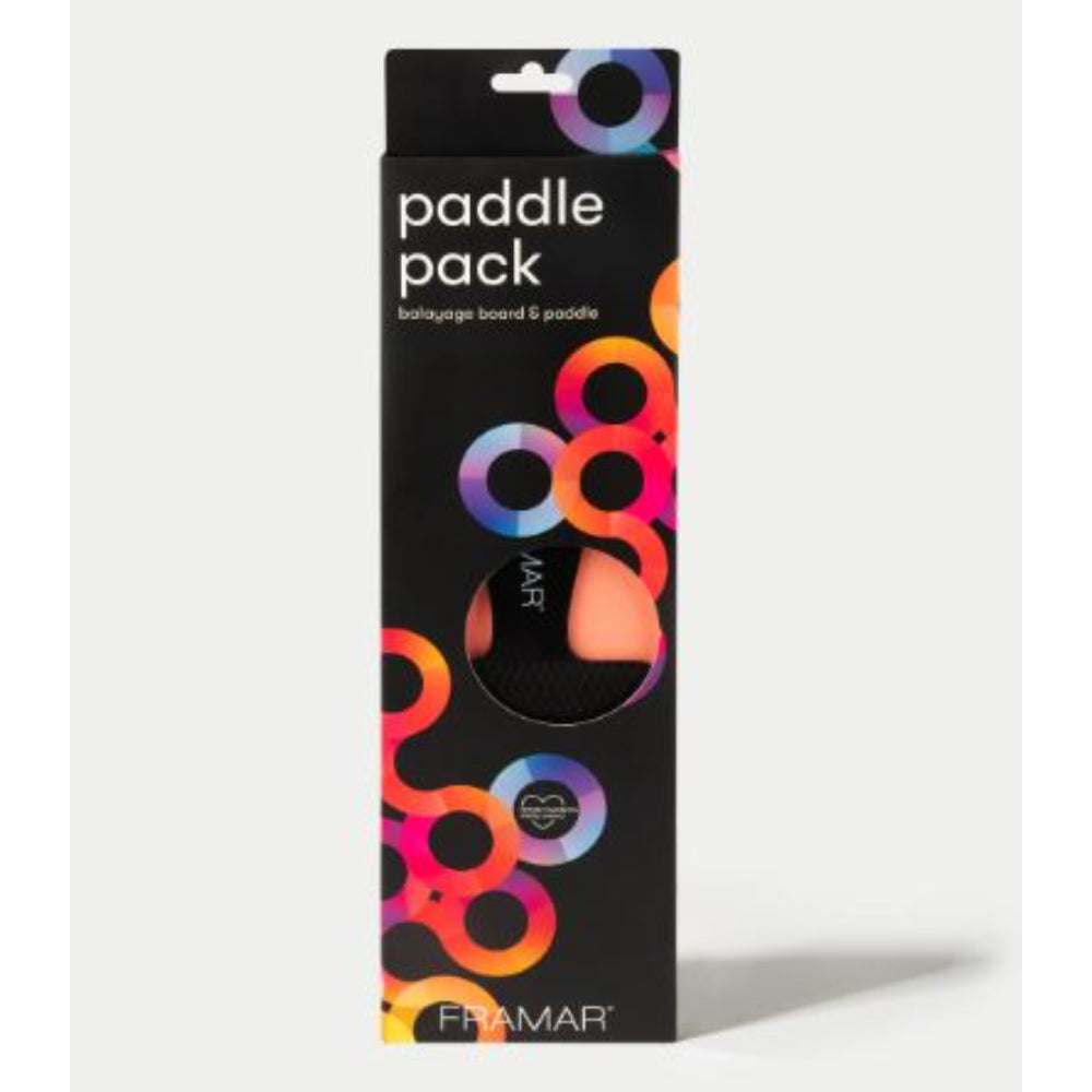 Framar - Paddle Pack - Board & Paddle set of 2 - black and peach