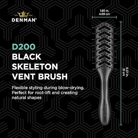 Denman Hyflex Vent Black D200