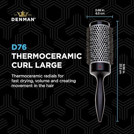 Denman Large Hot Curl, D 76 - 48mm
